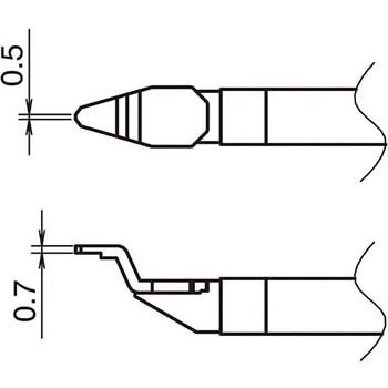 T51系列替换烙铁头HAKKO白光T51-LA10